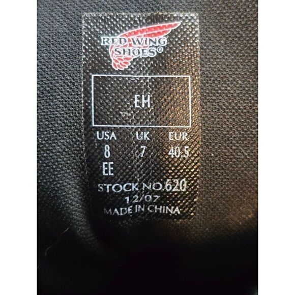 Redwing Loggermax Work Boot Mens 9in Soft Toe Style 620 Sz 8EE - Picture 8 of 11